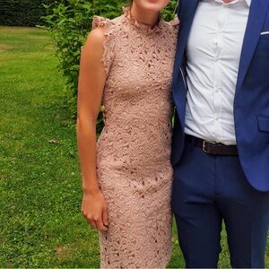 Zara blush midi dress. Size S